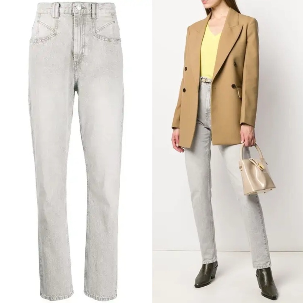 ISABEL MARANT Dominic High-Rise Slim Jeans.    G8
